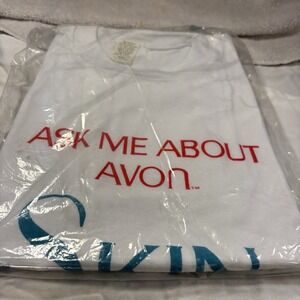 Avon Ask Me About Skin So Soft T-Shirt Single Stitch Misses One Size (8 To 16)